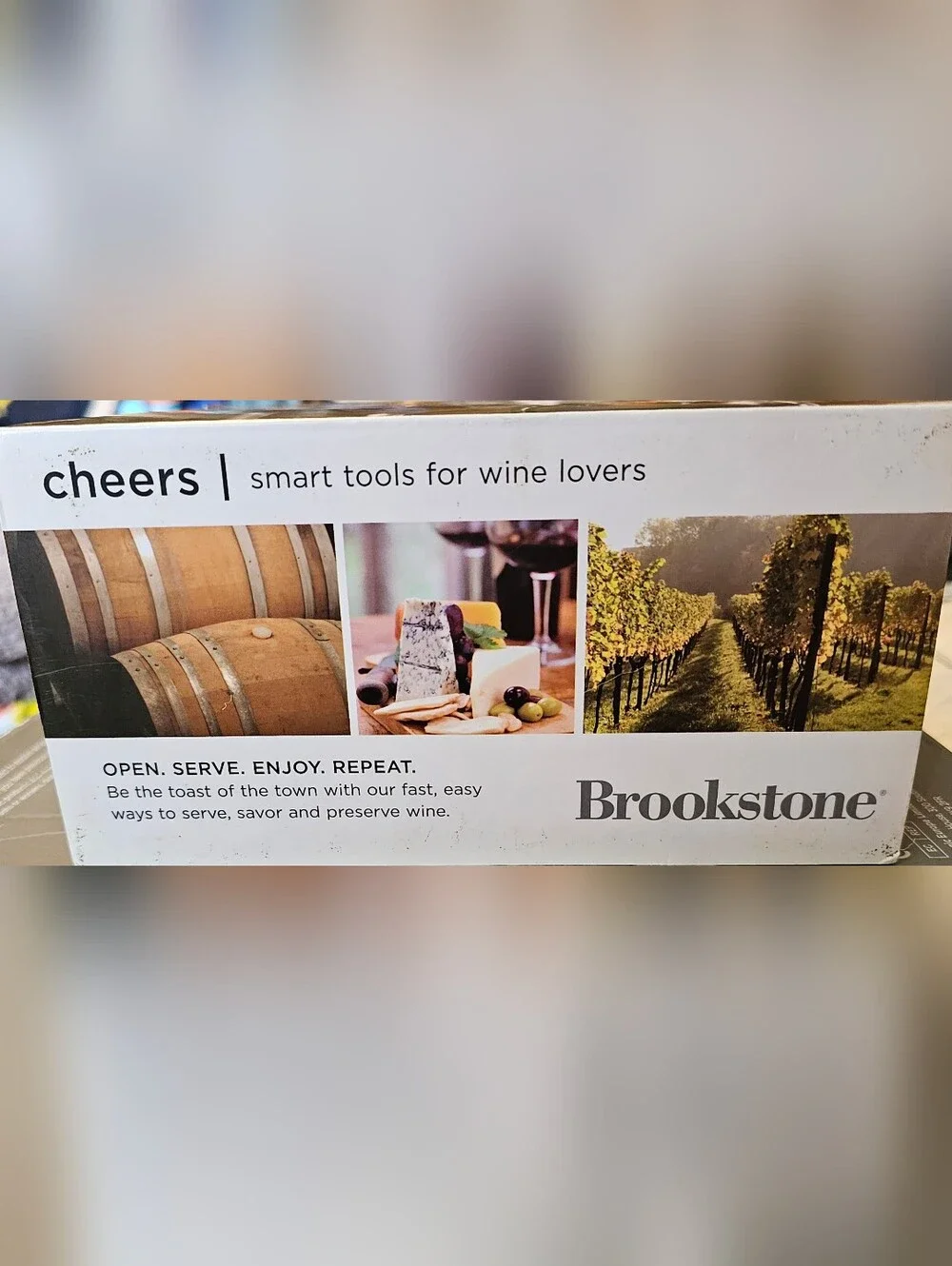 Brookstone Compact Wine Opener & Foil Cutter Set - Lustrous Chrome​ NEW